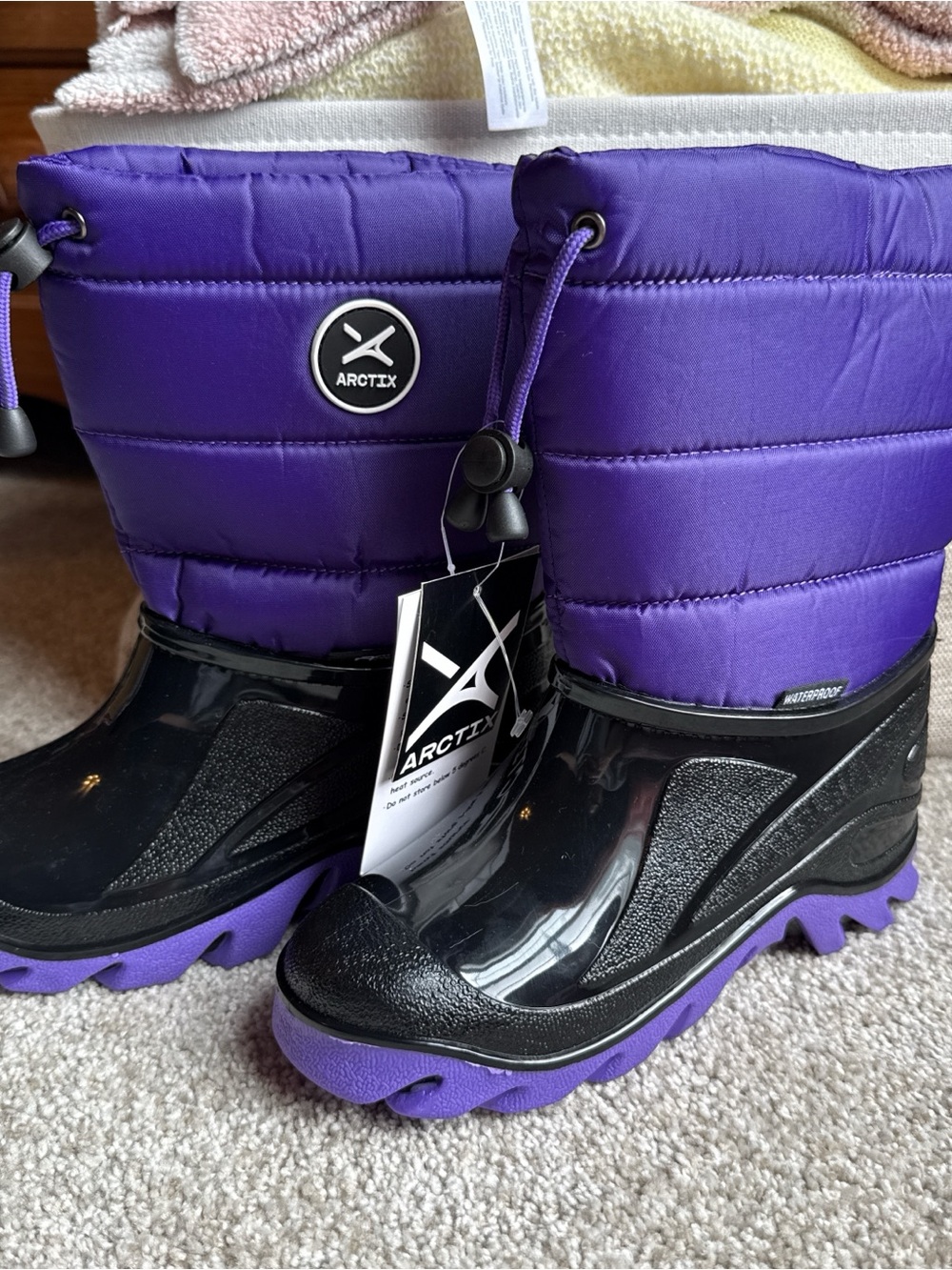 Arctix Purple and Black Kids Winter Boots